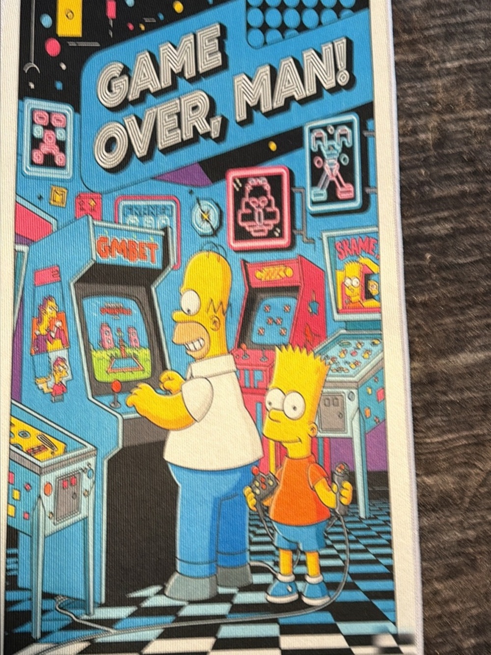 Bart and Homer Simpson